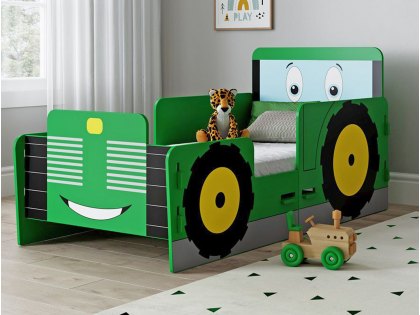 Kidsaw Tractor Ted Green Junior Bed Frame