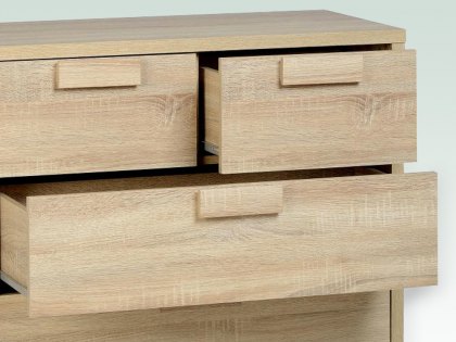 Seconique Cambourne Light Sonoma Oak 3+2 Chest of Drawers (Flat Packed)