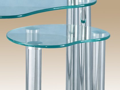 Seconique Cara Glass Nest of Tables (Flat Packed)