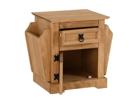 Seconique Corona Pine 1 Drawer Wooden Magazine Table