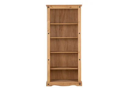 Seconique Corona Pine Tall Wooden Bookcase