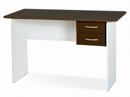 Seconique Jenny Wenge and White 2 Drawer Study Desk (Flat Packed)