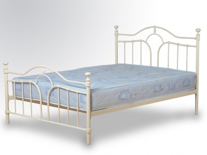 Seconique Keswick 4ft6 Double Cream Metal Bed Frame