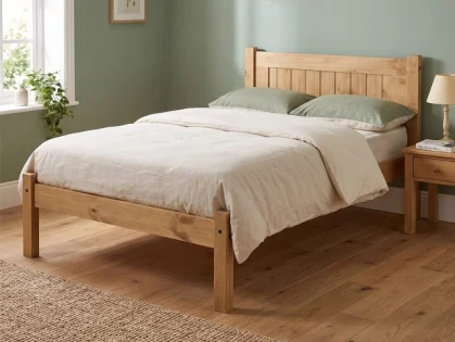 Seconique Maya Distressed Wax Pine Wooden Bed Frame Seconique Maya Distressed Wax Pine Wooden Bed Frame
