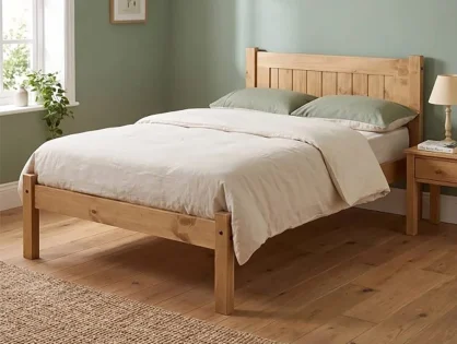 Seconique Maya Distressed Wax Pine Wooden Bed Frame