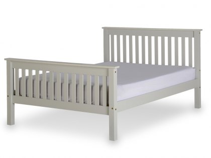 Seconique Monaco 4ft6 Double Grey Wooden Bed Frame (High Footend)