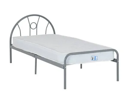 Seconique Nova 3ft Single Silver Metal Bed Frame