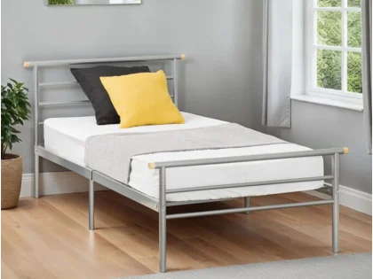 Seconique Orion Silver Metal Bed Frame Seconique Orion Silver Metal Bed Frame