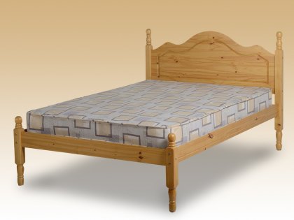 Seconique Sol 4ft Small Double Antique Pine Wooden Bed Frame