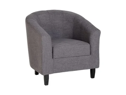 Seconique Tempo Grey Fabric Tub Chair Seconique Tempo Grey Fabric Tub Chair