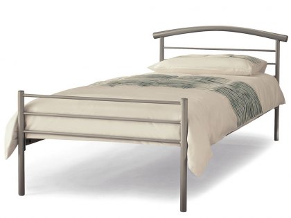 Serene Brennington 3ft Single Silver Metal Bed Frame