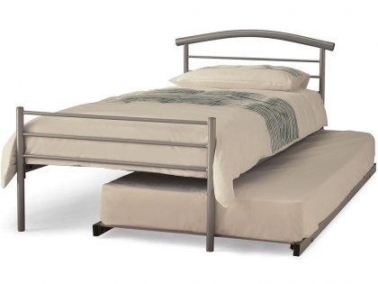 Serene Brennington 3ft Single Silver Metal Guest Bed Frame