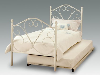 Serene Isabelle 3ft Single White Metal Guest Bed Frame