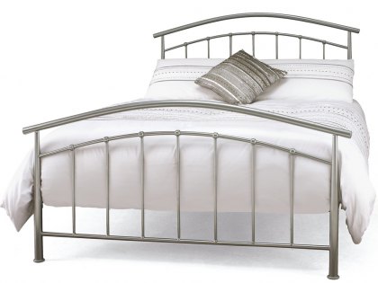 Serene Mercury 4ft Small Double Silver Metal Bed Frame
