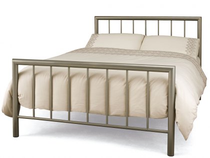 Serene Modena 4ft Small Double Champagne Metal Bed Frame