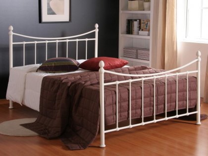 Time Living Alderley 4ft Small Double Ivory Metal Bed Frame
