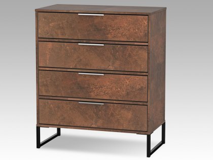 Welcome Diego Copper 4 Drawer Chest of Drawers (Assembled)