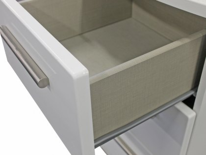 Welcome Knightsbridge White High Gloss 4 Drawer Bed Box (Assembled)