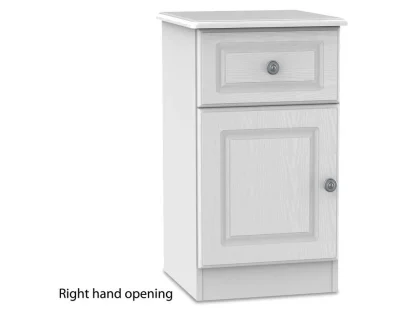 Welcome Pembroke White Ash 1 Drawer Bedside Table (Assembled) Welcome Pembroke White Ash 1 Drawer Bedside Table (Assembled)