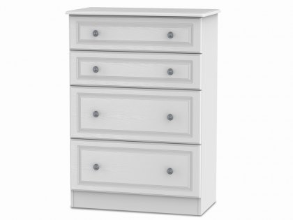 Welcome Pembroke White Ash 4 Drawer Deep Chest of Drawers (Assembled)