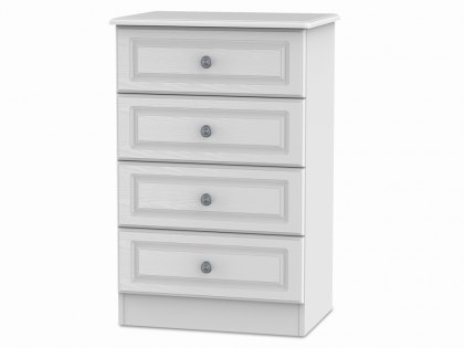 Welcome Pembroke White Ash 4 Drawer Midi Chest of Drawers (Assembled)