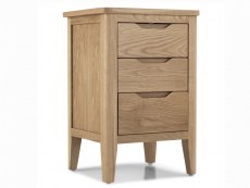 Archers Archers Keswick 3 Drawer Oak Wooden Bedside Cabinet (Assembled)