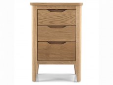Archers Archers Keswick 3 Drawer Oak Wooden Bedside Cabinet (Assembled)