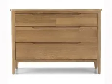 Archers Keswick 4 Drawer Oak Wooden Wide Chest of Drawers (Assembled)