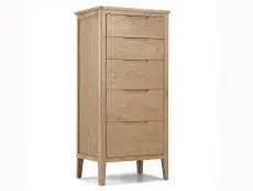 Archers Archers Keswick 5 Drawer Oak Wooden Tall Chest of Drawers (Assembled)