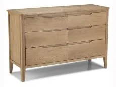 Archers Archers Keswick 6 Drawer Oak Wooden Wide Chest of Drawers (Assembled)