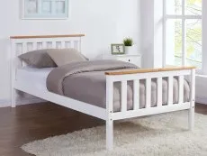 TGC TGC Woodford 3ft Single White and Oak Wooden Bed Frame