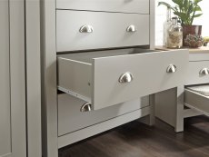 GFW GFW Lancaster Grey and Oak 3 Piece Bedroom Furniture Package (Flat Packed)
