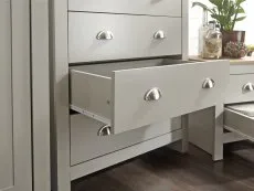 GFW GFW Lancaster Grey and Oak 3 Piece Bedroom Furniture Package