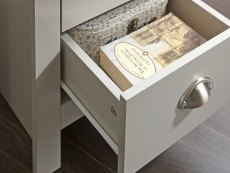 GFW GFW Lancaster Grey and Oak 3 Piece Bedroom Furniture Package (Flat Packed)