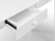 Julian Bowen Julian Bowen Carrington White 2 Drawer Desk (Flat Packed)