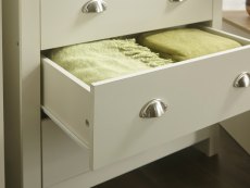 GFW GFW Lancaster Cream and Oak 4 Piece Bedroom Furniture Package (Flat Packed)