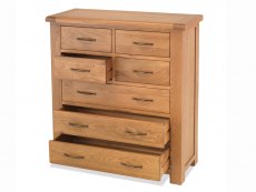 Archers Archers Ambleside 4 Over 3 Oak Wooden Chest of Drawers (Assembled)