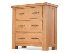 Archers Archers Ambleside 3 Drawer Oak Wooden Chest of Drawers (Assembled)