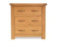 Archers Ambleside 3 Drawer Oak Wooden Chest of Drawers (Assembled)