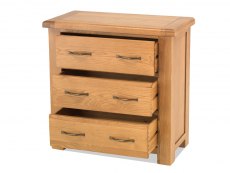 Archers Archers Ambleside 3 Drawer Oak Wooden Chest of Drawers (Assembled)