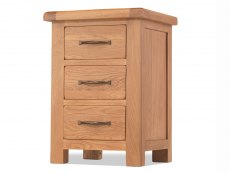 Archers Archers Ambleside 3 Drawer Oak Wooden Large Bedside Cabinet (Assembled)