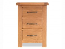 Archers Archers Ambleside 3 Drawer Oak Wooden Large Bedside Cabinet (Assembled)