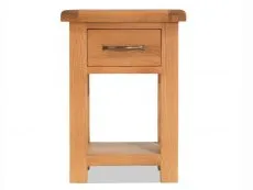 Archers Ambleside 1 Drawer Oak Wooden Bedside Table (Assembled)