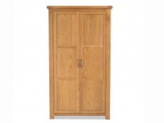 Archers Ambleside 2 Door Full Hanging Oak Wooden Double Wardrobe (Part Assembled)