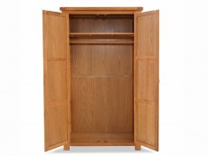 Archers Archers Ambleside 2 Door Full Hanging Oak Wooden Double Wardrobe (Part Assembled)