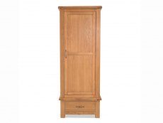 Archers Archers Ambleside 1 Door 1 Drawer Oak Wooden Single Wardrobe (Part Assembled)