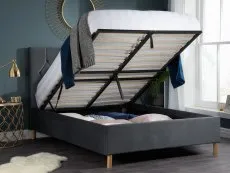 Birlea Loxley 4ft6 Double Grey Fabric Ottoman Bed Frame
