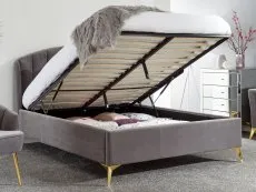 GFW GFW Pettine Grey Fabric Ottoman Bed Frame