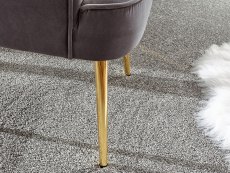 GFW GFW Pettine Grey Upholstered Fabric Accent Chair