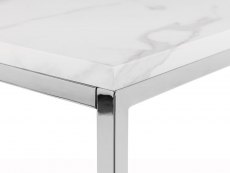 Julian Bowen Julian Bowen Scala 120cm Marble Effect Dining Table and 4 Jazz Chairs Set